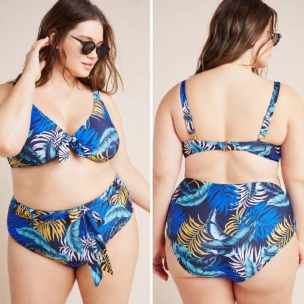 NWT Anthropologie High-Waisted Bikini Bottoms | 2X